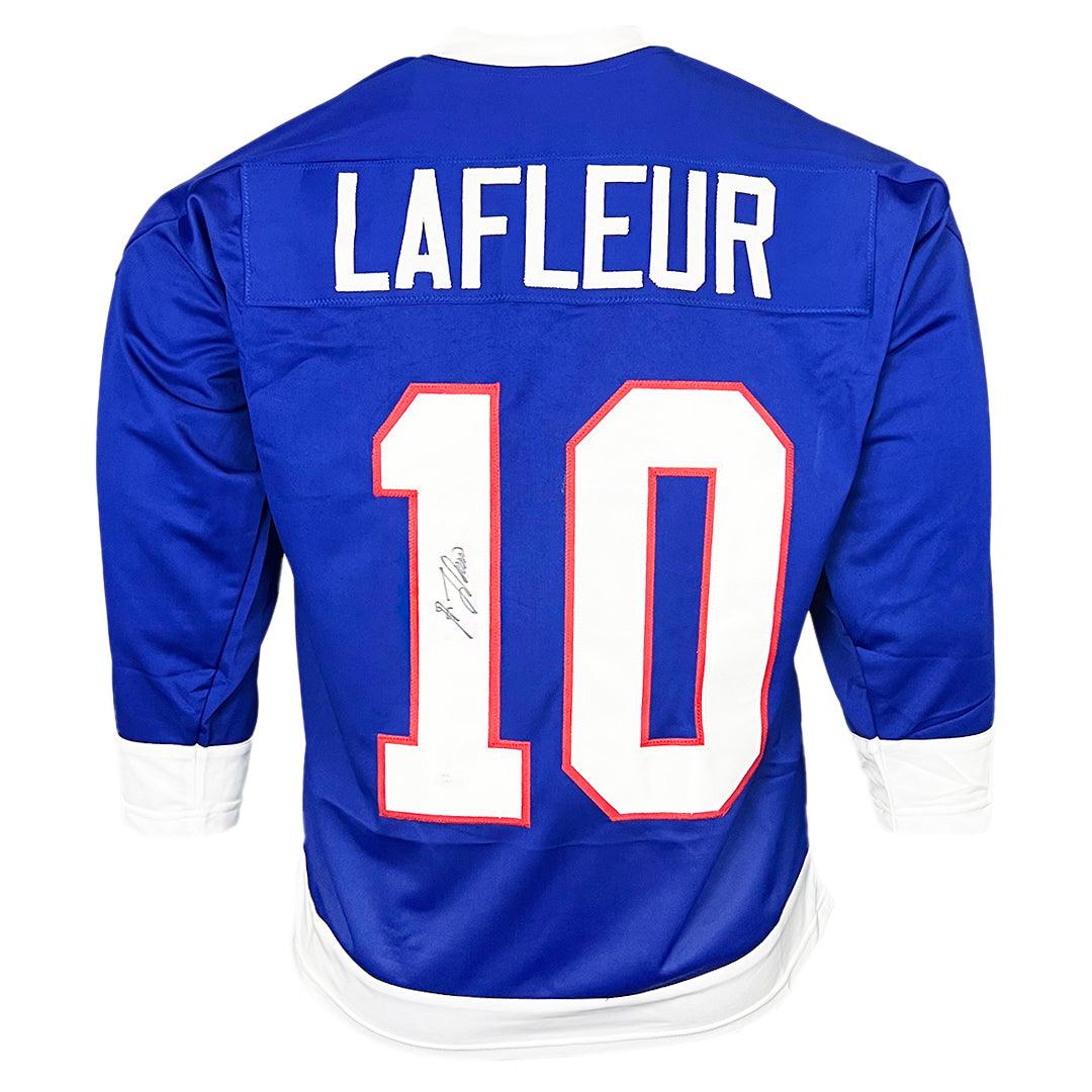 Guy Lafleur Signed Montreal Blue Hockey Jersey (Jsa)