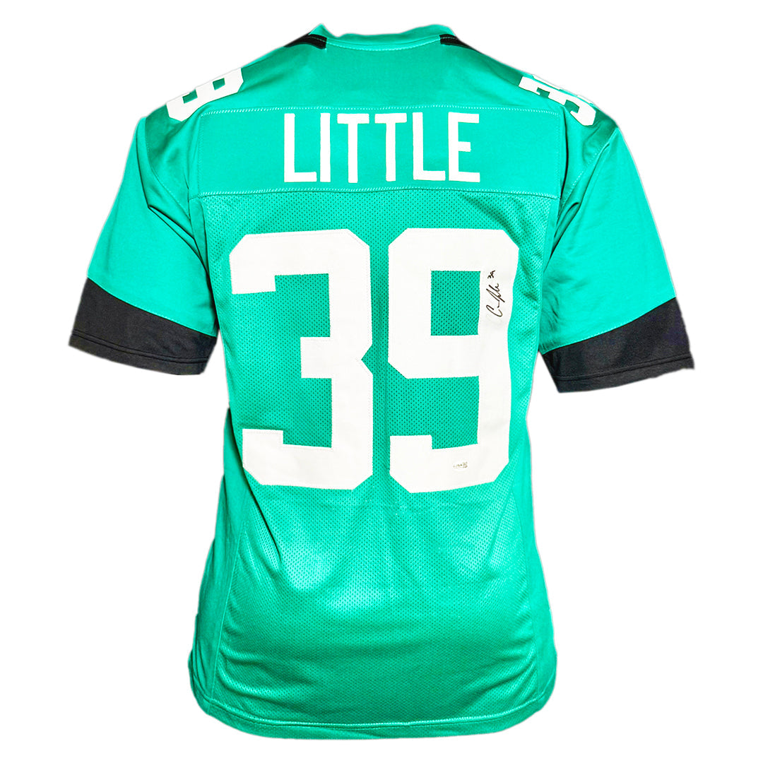 Cam Little Signed Jacksonville Teal Football Jersey (Jsa)