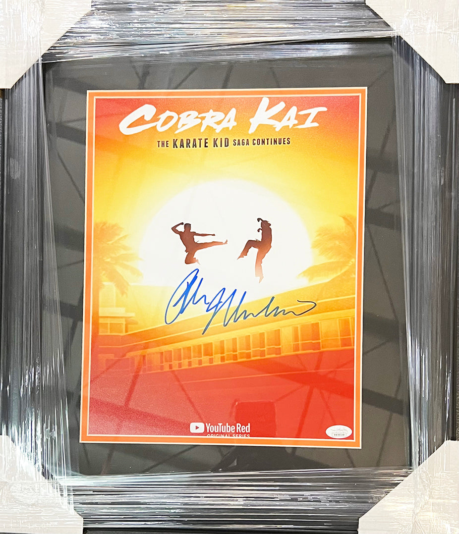 Ralph Macchio Signed Cobra Kai Saga Framed 11X14 Photo (Jsa)