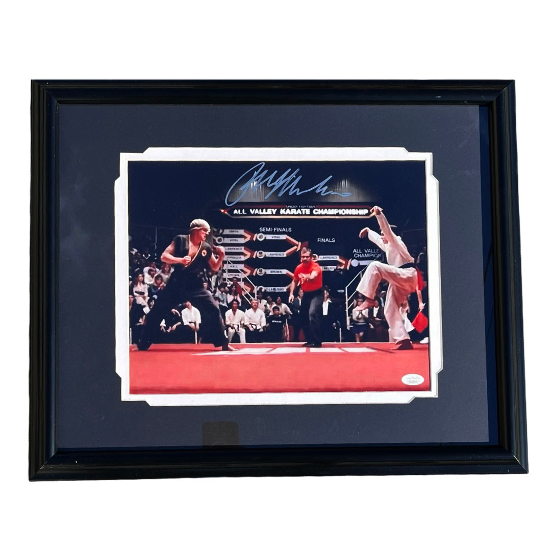 Ralph Macchio Signed Pose 2 Entertainment Framed 11X14 Photo (Jsa)