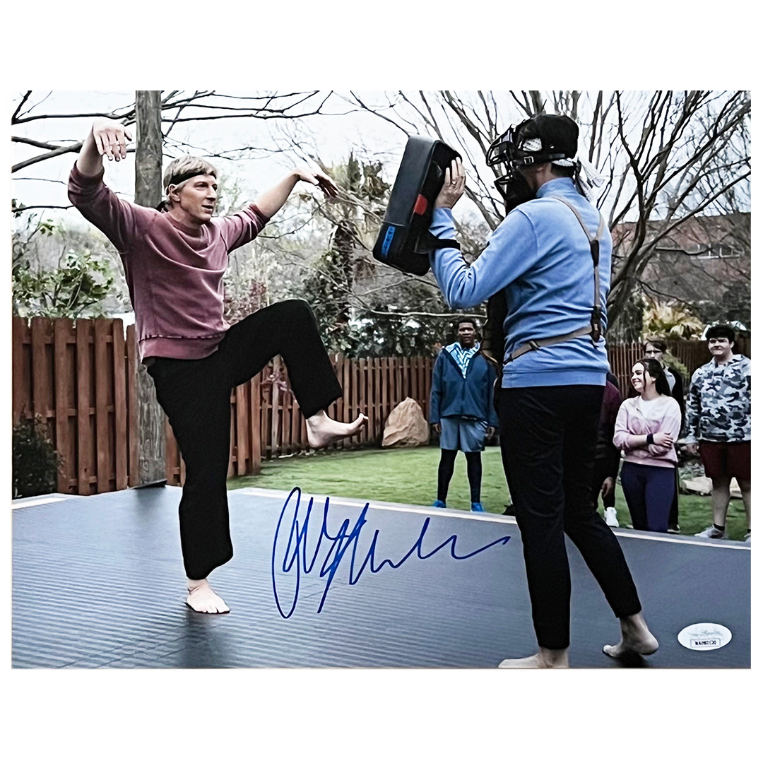 Ralph Macchio Signed Cobra Kai Training 11X14 Photo (Jsa)