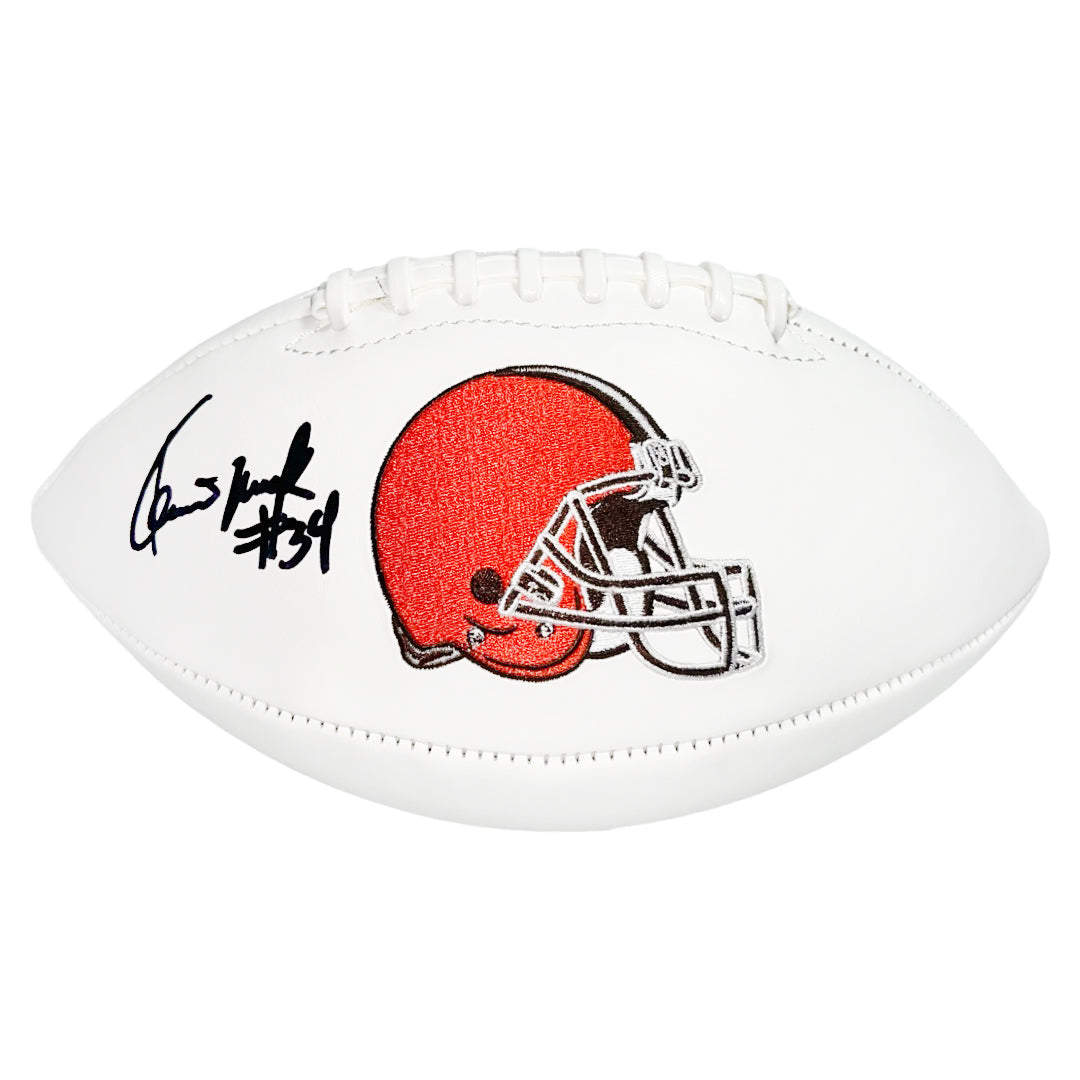Kevin Mack Signed Cleveland Browns Official NFL Team Logo Football (Jsa)