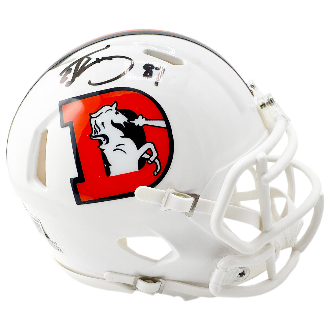 Ed Mccaffrey Signed Denver Broncos Alt 2023 Speed Mini Football Helmet (Beckett)