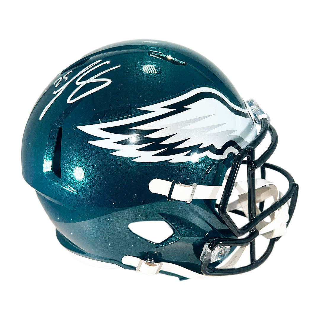 Lesean Mccoy Signed Philadelphia Eagles Speed Full-Size Replica Football Helmet (Beckett)
