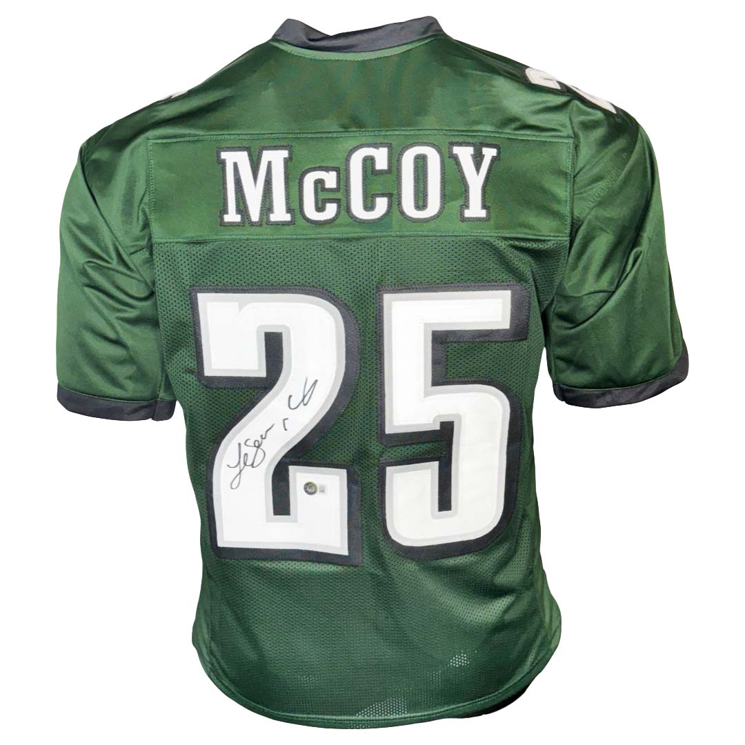 Lesean Mccoy Signed Philadelphia Green Football Jersey (Jsa)