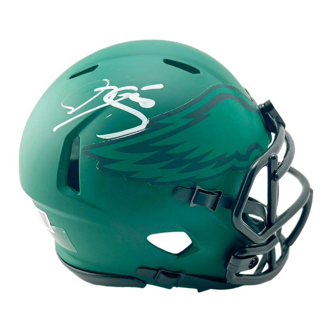 Donovan Mcnabb Signed Philadelphia Eagles Rave Mini Football Helmet (Beckett)