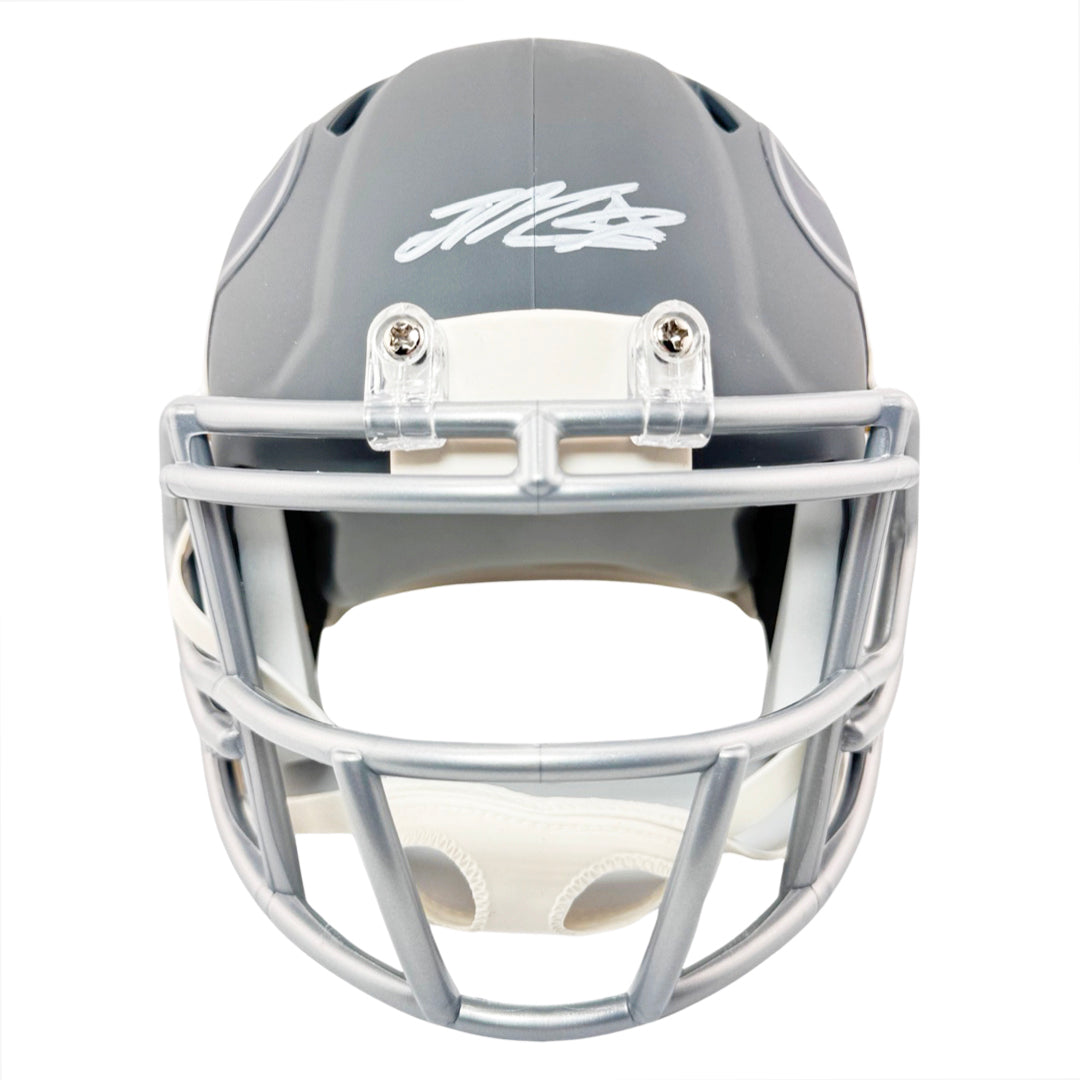 Joe Mixon Signed Houston Texans Slate Alternate Speed Mini Football Helmet (Jsa)