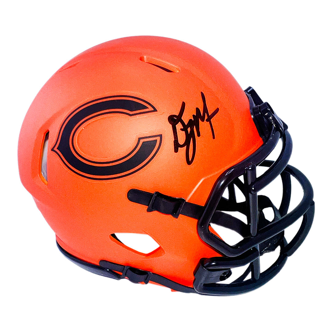 Dj Moore Signed Chicago Bears Rave Mini Football Helmet (Jsa)