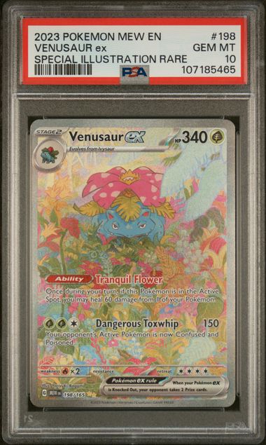 [PSA 10 - Gem Mt] Venusaur Ex #198 - Special Illustration Rare - 151 (2023)