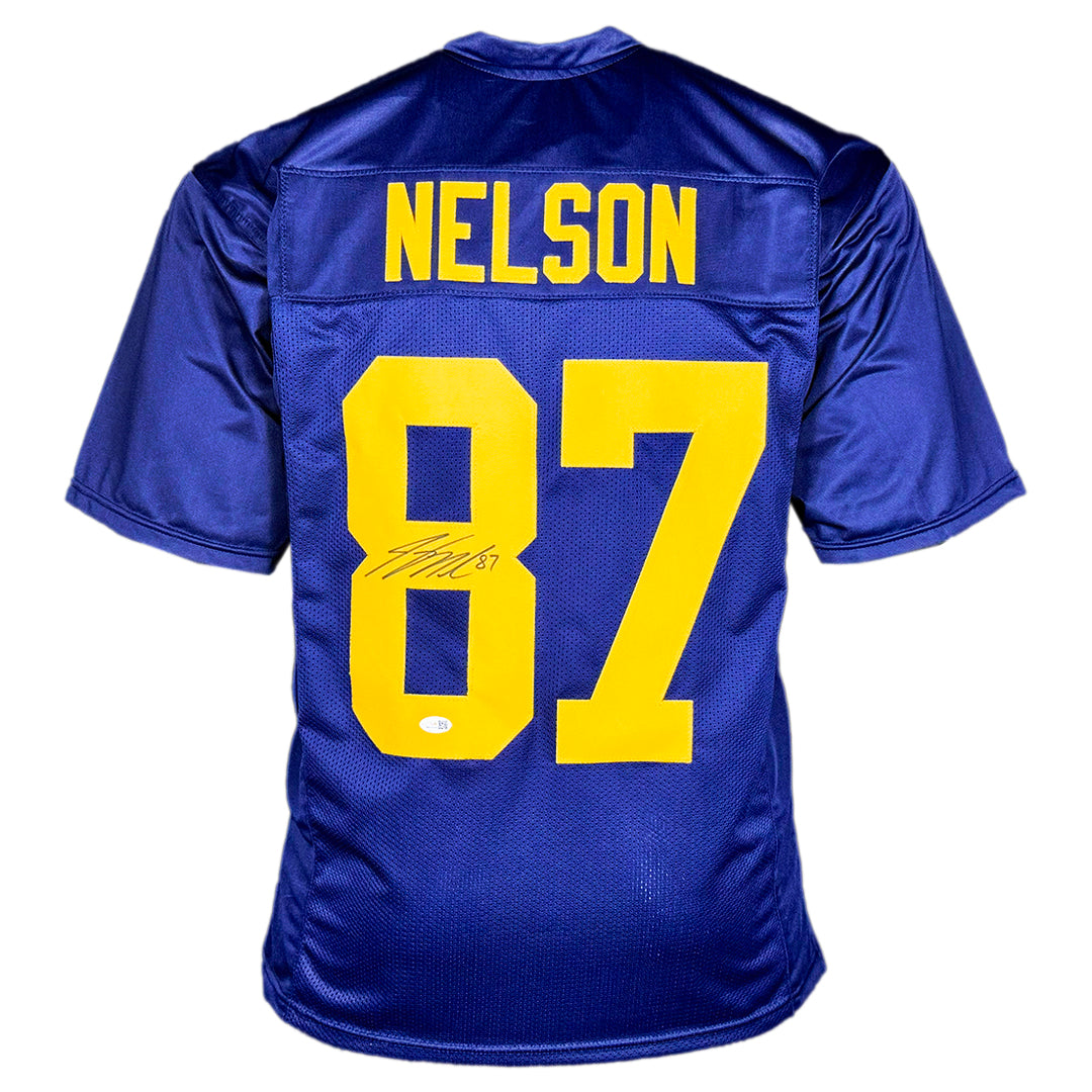 Jordy Nelson Signed Green Bay Navy Football Jersey (Jsa)