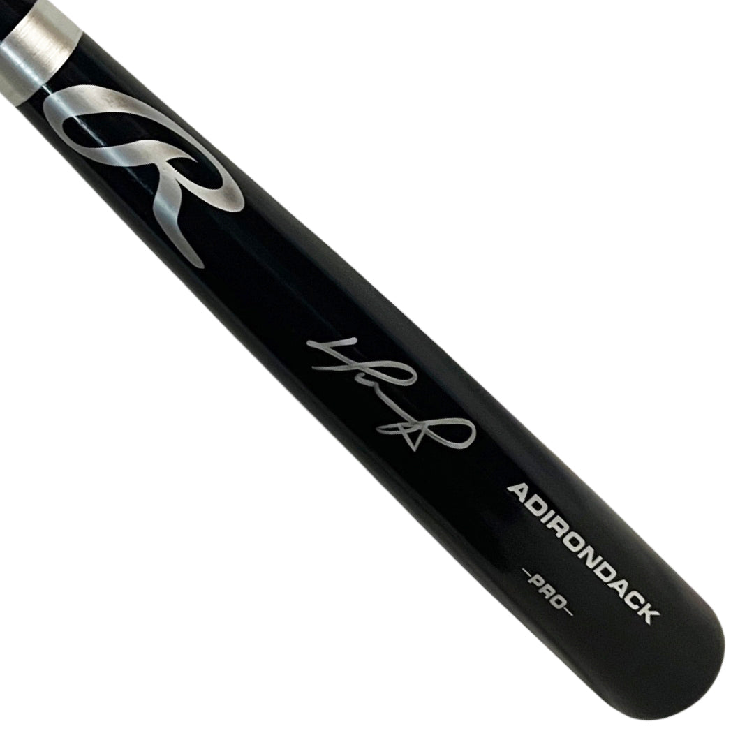 David Ortiz Signed Rawlings Black Baseball Bat (Jsa)