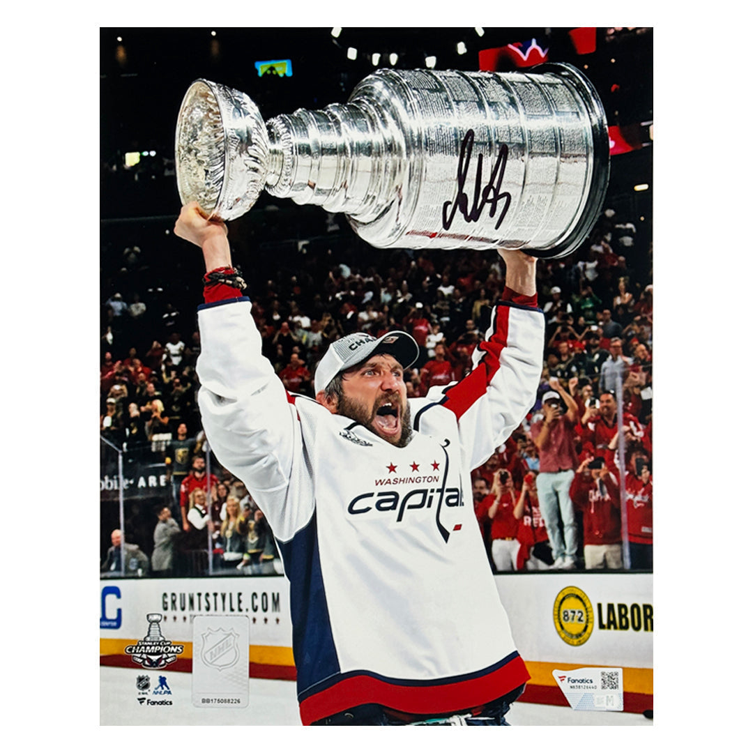 Alex Ovechkin Signed Washington 2018 Stanley Cup Hockey 8X10 Photo (Fanatics 6440)