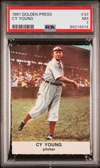Baseball Cy Young 1961 Golden Press #33 PSA 7