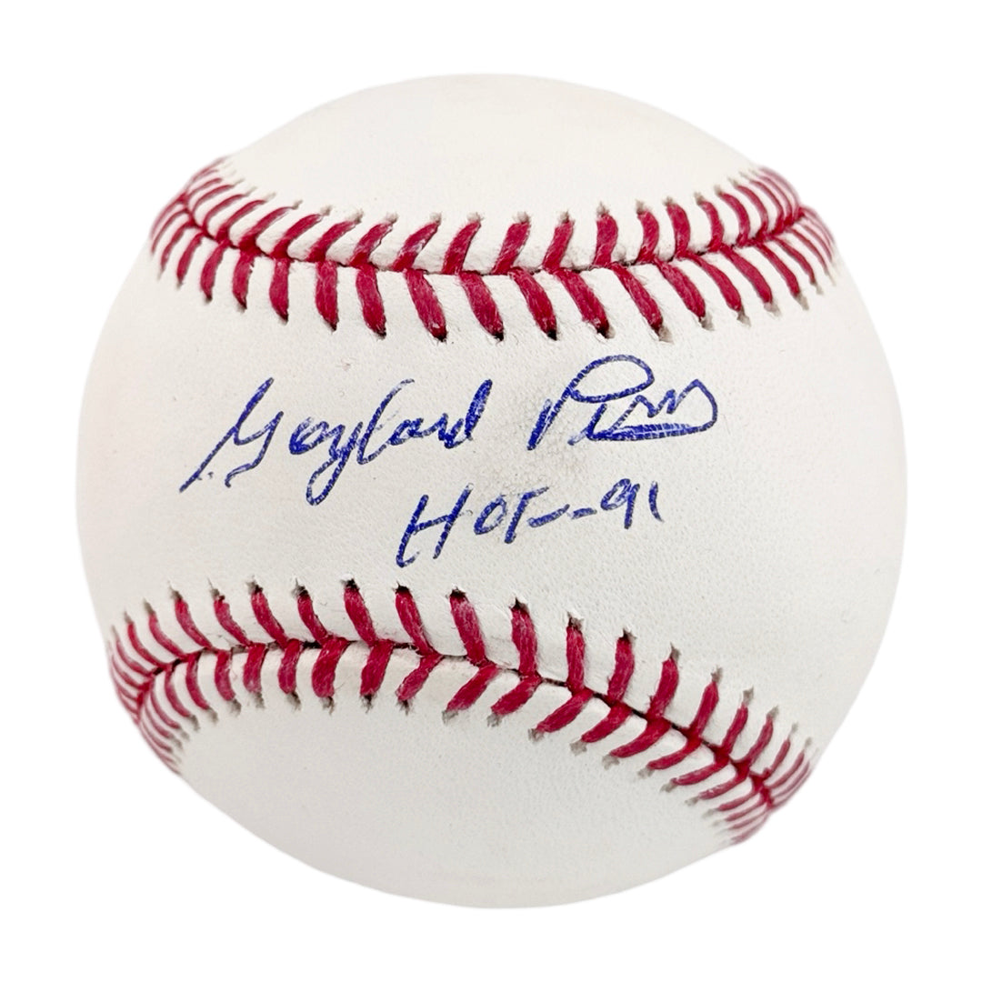 Gaylord Perry Signed Hof 91 Inscription Rawlings Official Major League Baseball (Jsa)