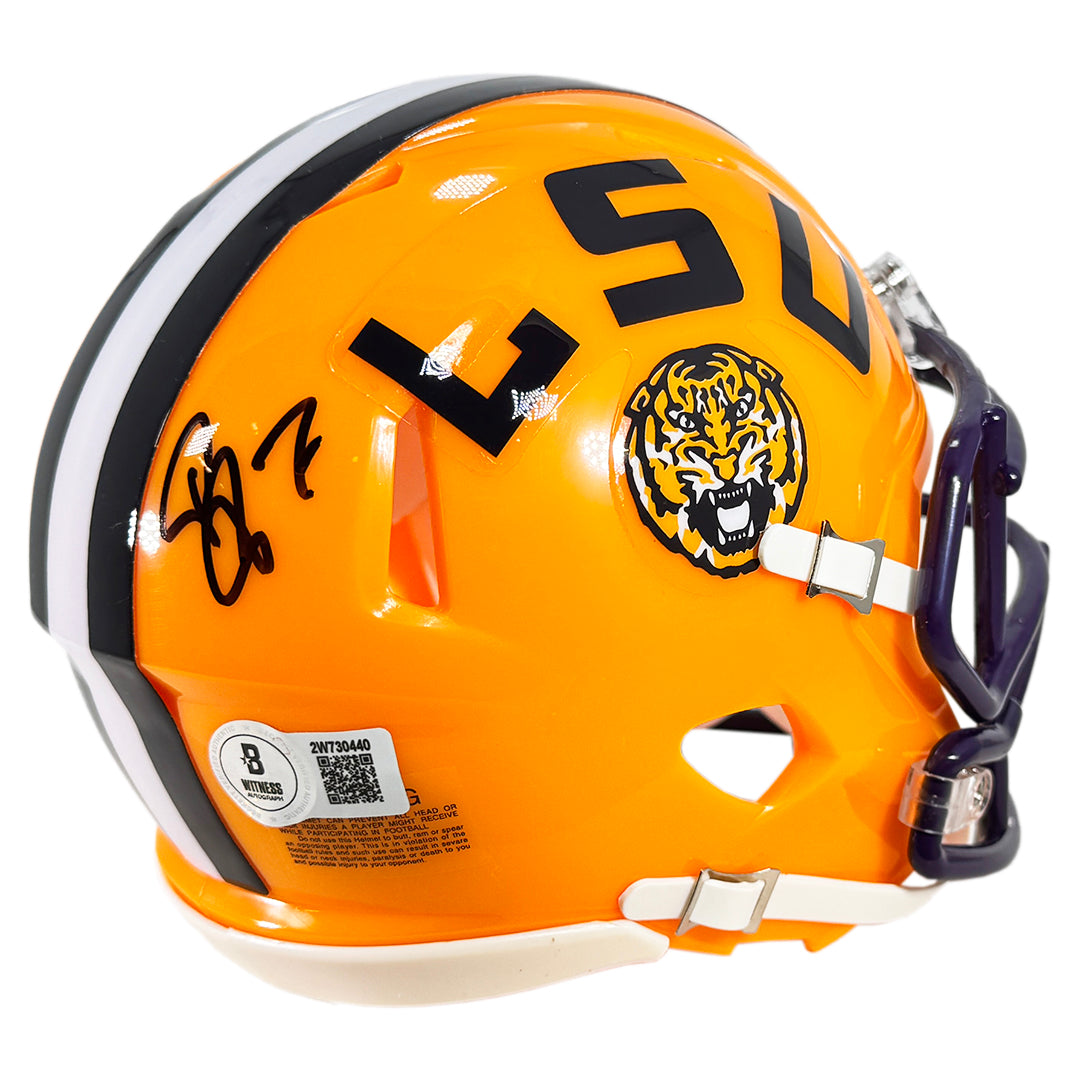 Patrick Peterson Signed Lsu Tigers Speed Mini Football Helmet (Beckett)