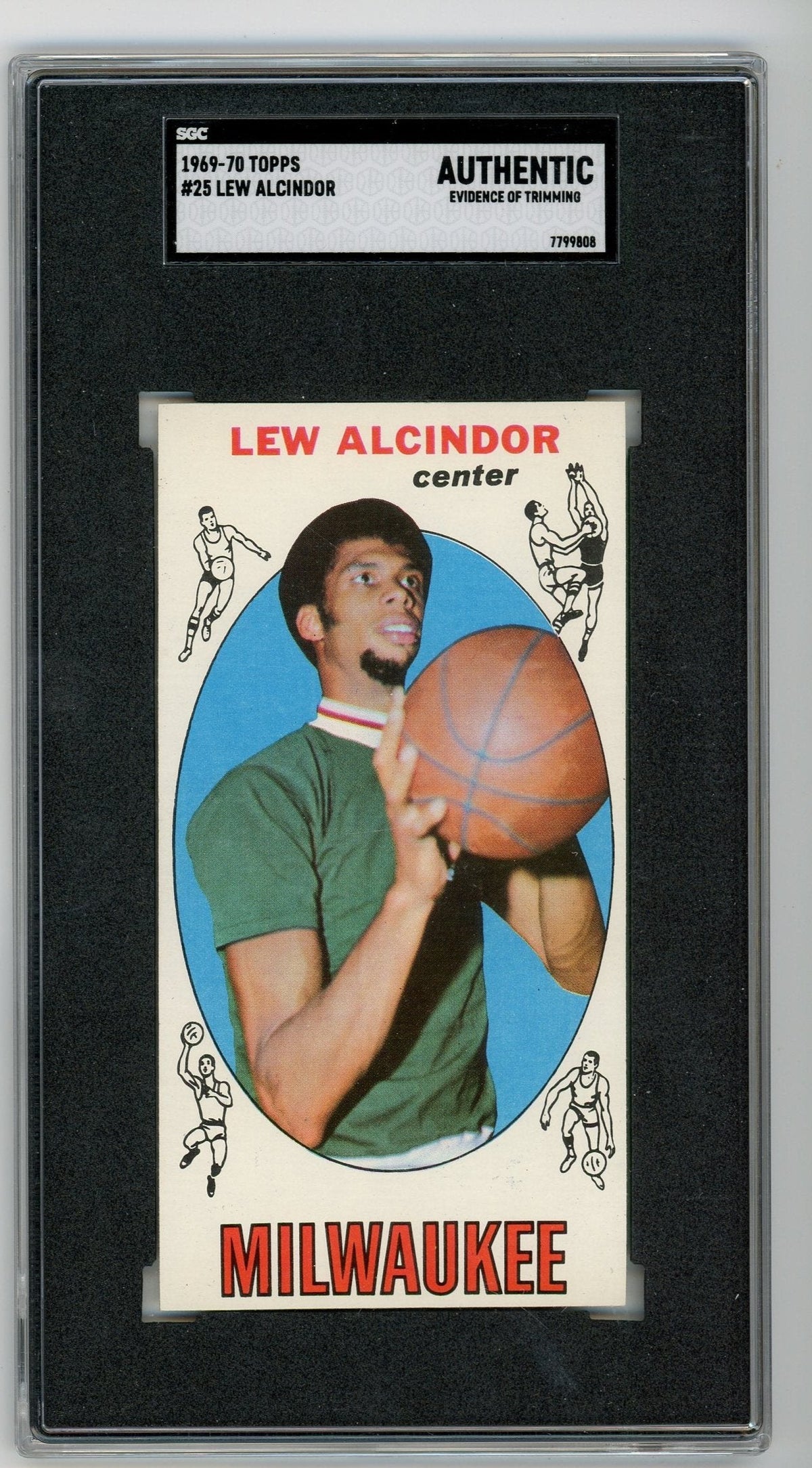 Basketball Topps Lew Alcindor 1969-70 Topps #25 SGC Authentic