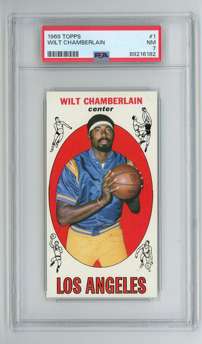 Basketball Topps Wilt Chamberlain 1969 Topps #1 PSA 7
