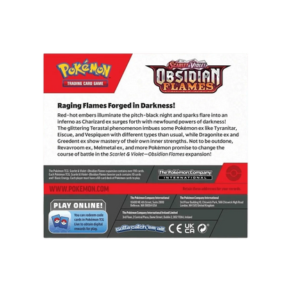 Pokemon TCG - Scarlet & Violet - Obsidian Flames - Display Case (6x Booster Boxes)