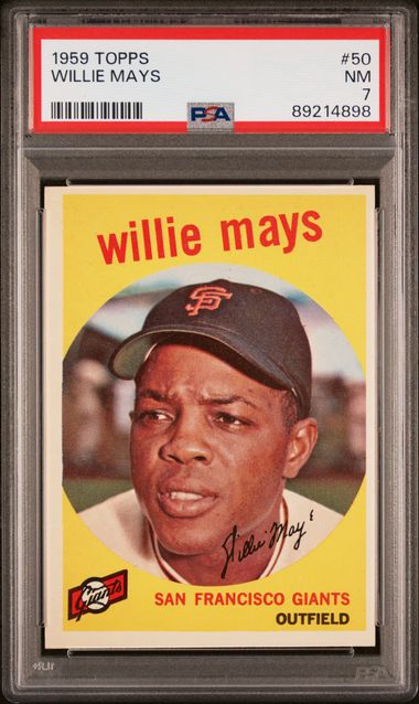 Baseball Topps Willie Mays 1959 Topps #50 PSA 7