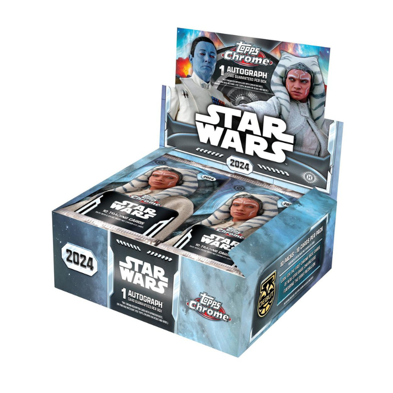 Sports Topps 2024 Topps Star Wars Chrome Hobby 8 Box Case