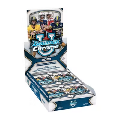 Baseball Bowman 2024 Bowman University Chrome Football Hobby 12 Box Case