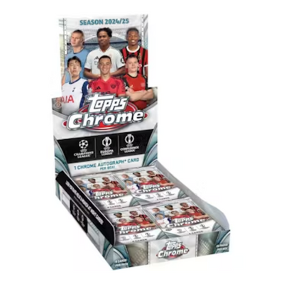 Soccer Topps 2024/25 Topps Chrome Uefa Club Competitions Hobby Box