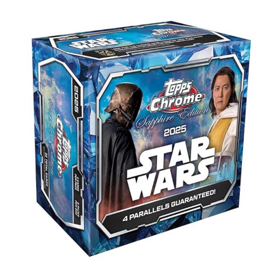 Sports Topps 2025 Topps Chrome Star Wars Sapphire Hobby Box