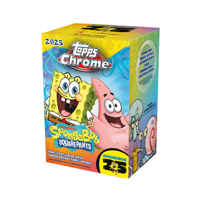Sports Topps 2025 Topps Chrome Spongebob 25th Anniversary Blaster Box