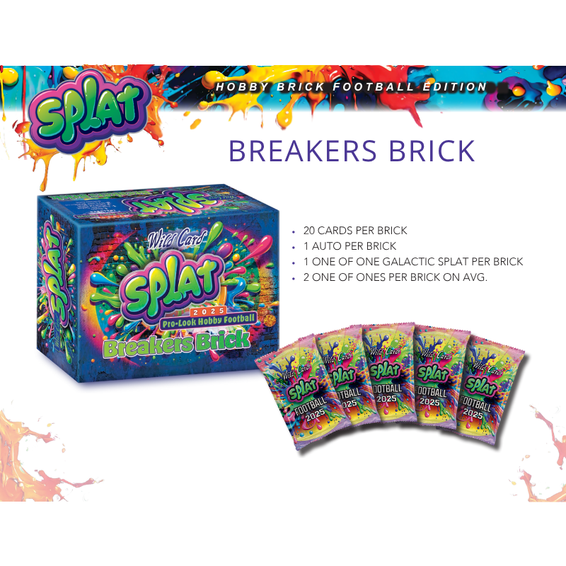 Sports 2025 Wild Card Splat Football Breakers Brick