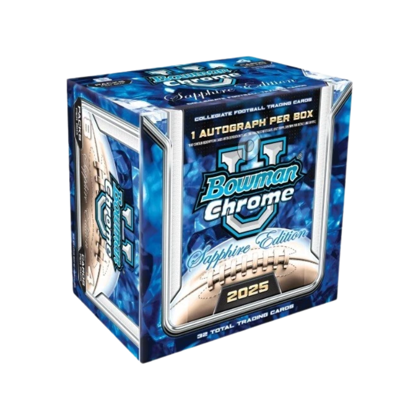Baseball Bowman 2025 Bowman Chrome University Football Sapphire Edition Hobby Box