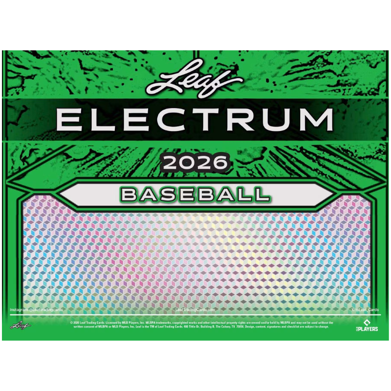Baseball 2026 Leaf Electrum Baseball Hobby 10 Box Case