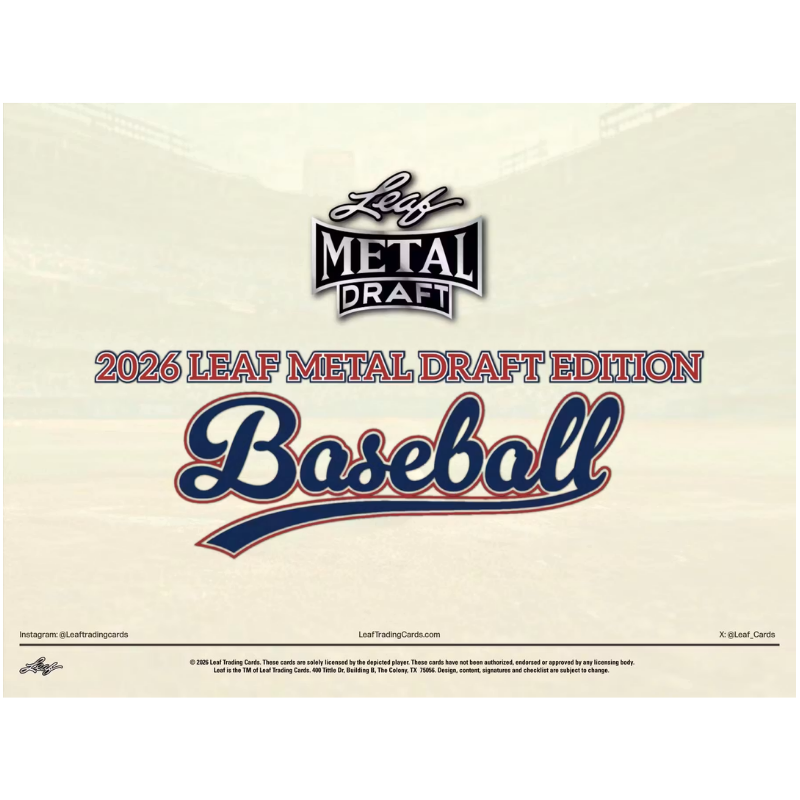 Baseball 2026 Leaf Metal Draft Baseball Jumbo Box