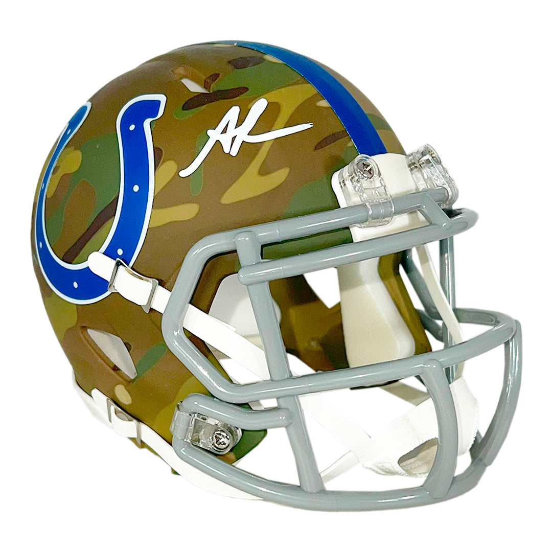 Anthony Richardson Signed Indianapolis Colts Camo Speed Mini Football Helmet (Jsa)