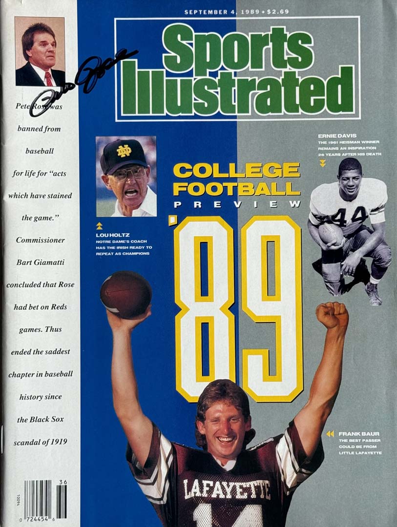 Pete Rose Signed Sports Illustrated 9/4/1989 Issue (Jsa)