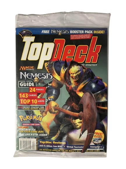 Magic The Gathering Top Deck Magazine March 2000 Volume 2 Issue 3 Sealed With Wartortle Promo And MTG Nemesis Booster