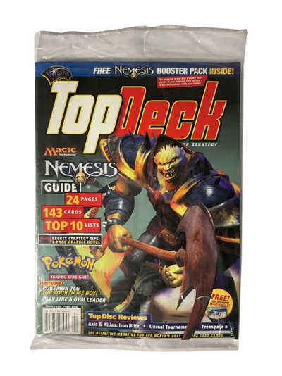 Magic The Gathering Top Deck Magazine March 2000 Volume 2 Issue 3 Sealed With Wartortle Promo And MTG Nemesis Booster