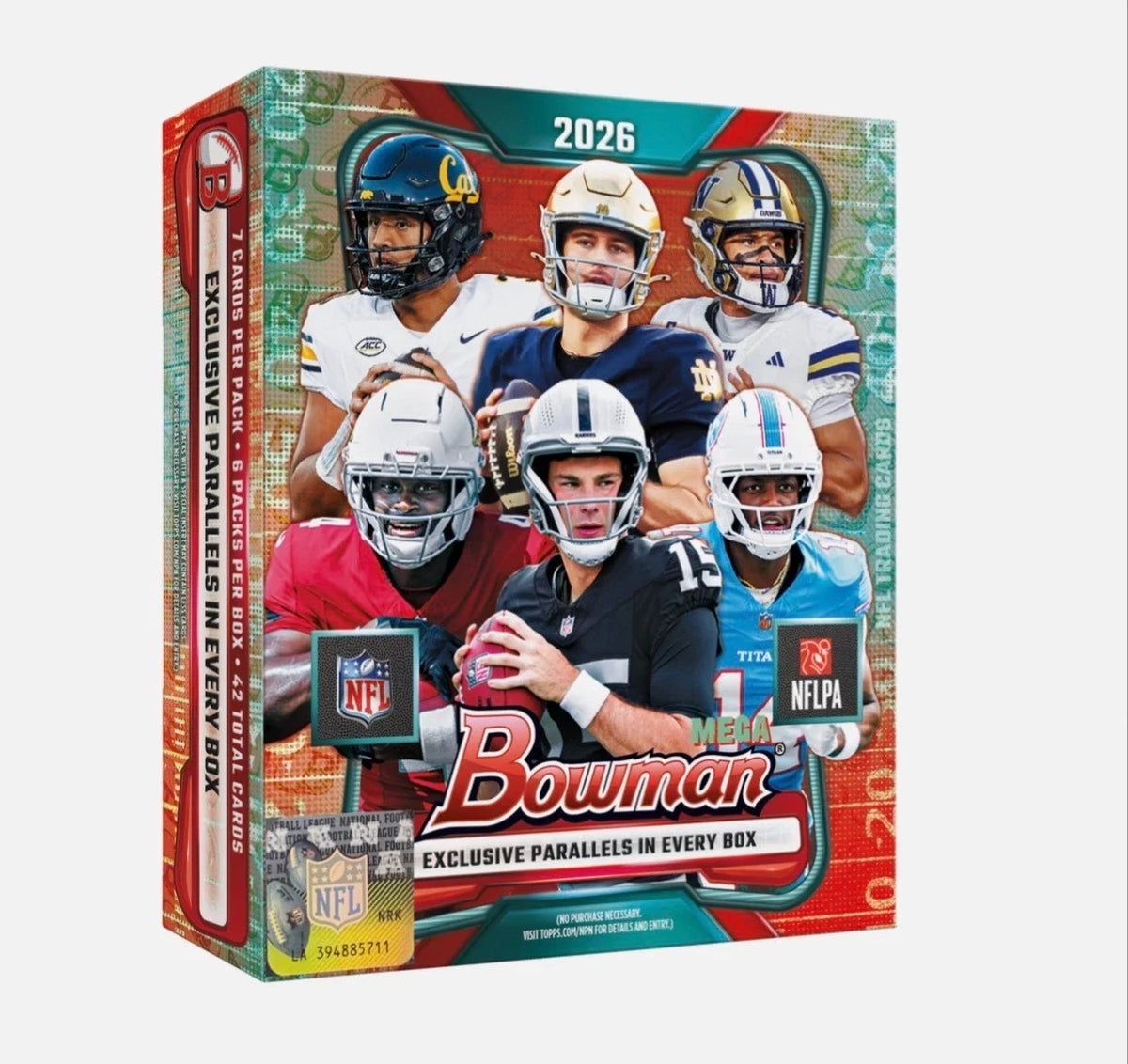 2026 Bowman Football Mega 20-Box Case
