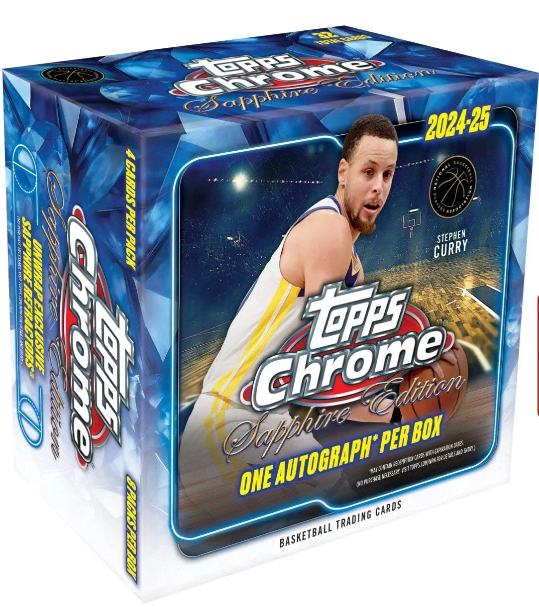 Basketball Topps 2024-25 Topps Chrome Basketball Sapphire Edition Hobby 10 Box Case