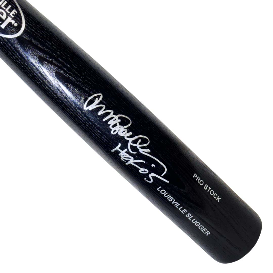 Ryne Sandberg Signed Hof 05 Inscription Louisville Slugger Official MLB Black Baseball Bat (Jsa)