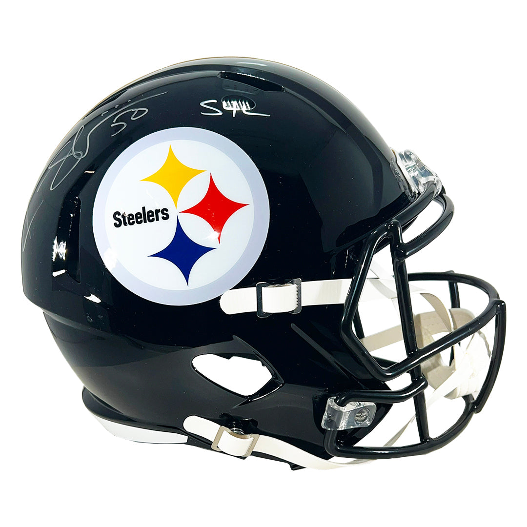Ryan Shazier Signed S4l Inscriptions Pittsburgh Steelers Speed Full-Size Replica Football Helmet (Jsa)