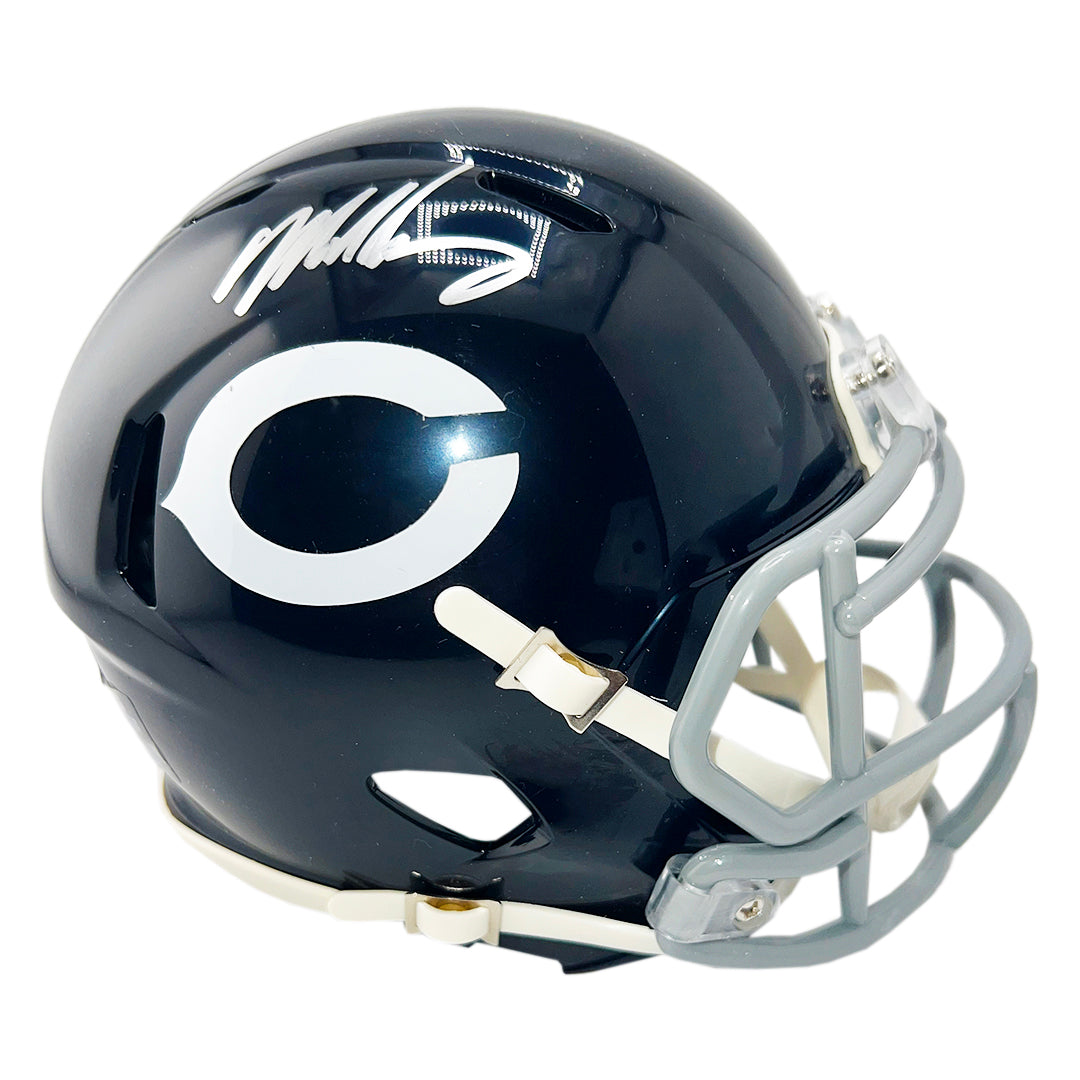 Mike Singletary Signed Chicago Bears Throwback 62-73 Speed Mini Football Helmet (Jsa)