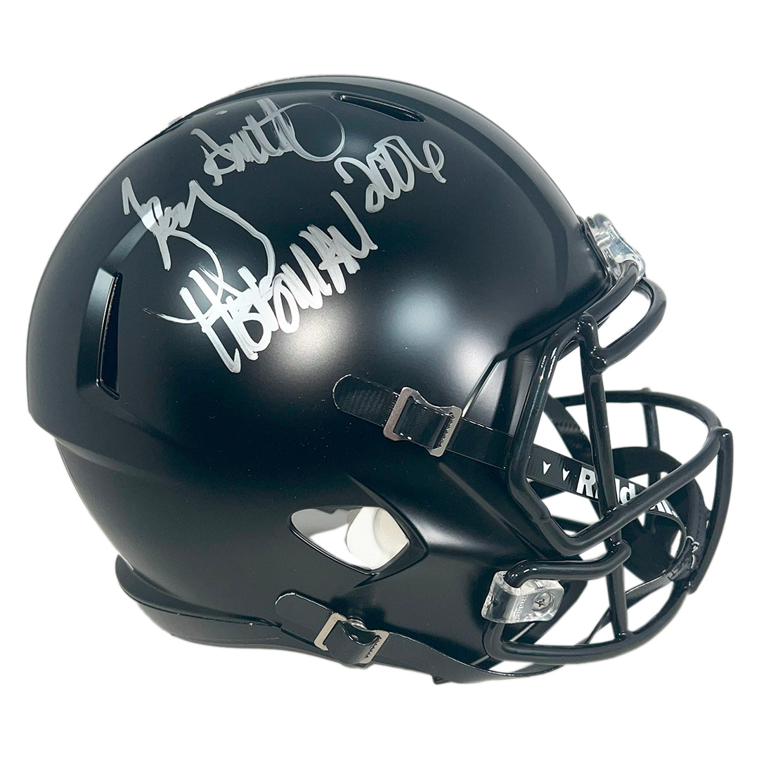 Troy Smith Signed Heisman 2006 Inscription Ohio State Buckeyes Alt Speed Full-Size Replica Football Helmet (Jsa)