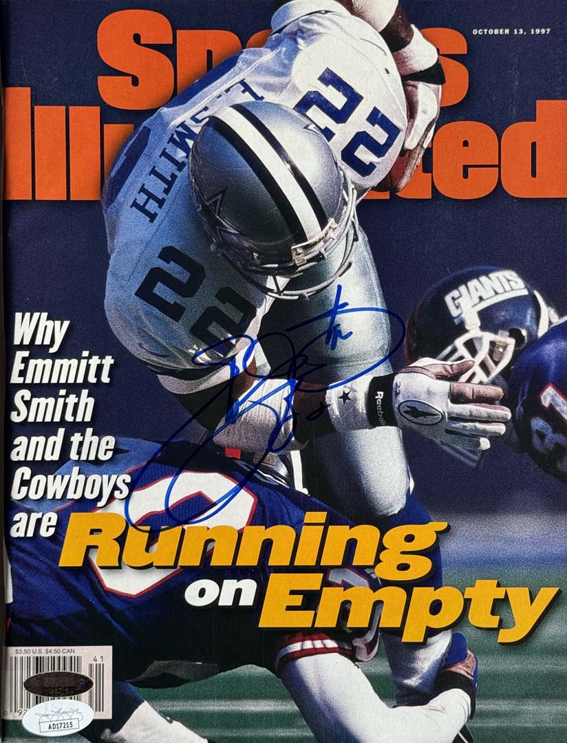 Emmitt Smith Signed Sports Illustrated 10/13/1997 Issue (Jsa)