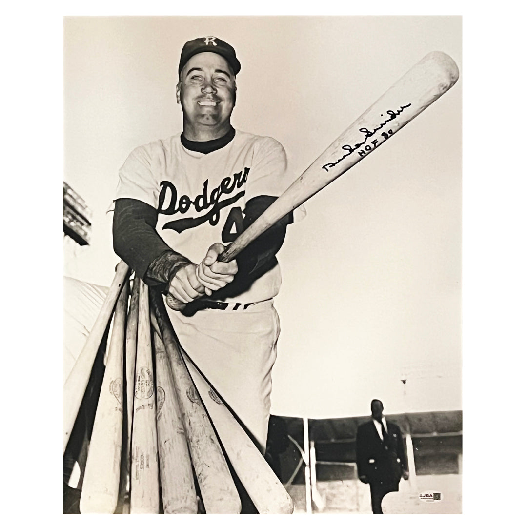 Duke Snider Signed Hof 80 Inscription Pose 1-3 Baseball 16X20 Photo (Jsa)