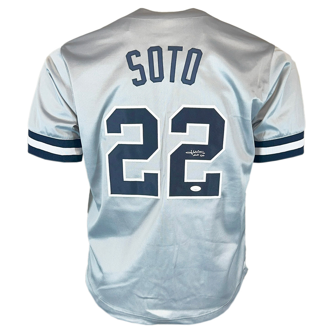 Juan Soto Signed New York Grey Baseball Jersey (Jsa)