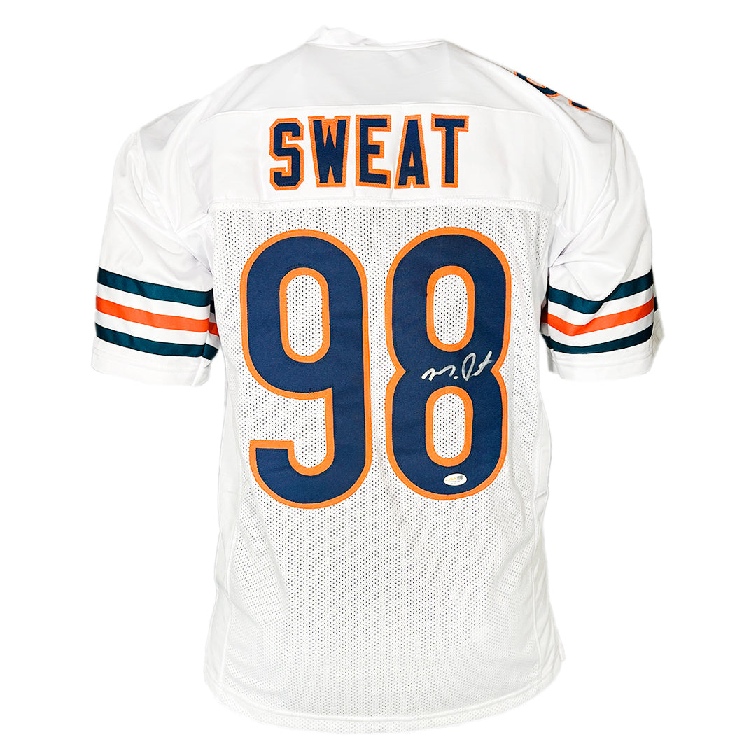 Montez Sweat Signed Chicago White Football Jersey (Jsa)