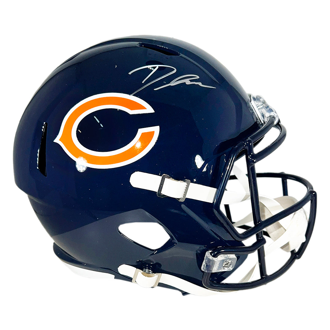 D'andre Swift Signed Chicago Bears Speed Full-Size Replica Football Helmet (Jsa)