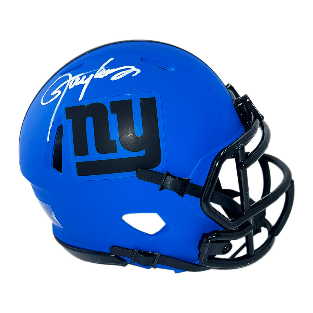 Lawrence Taylor Signed New York Giants Rave Mini Football Helmet (Jsa)