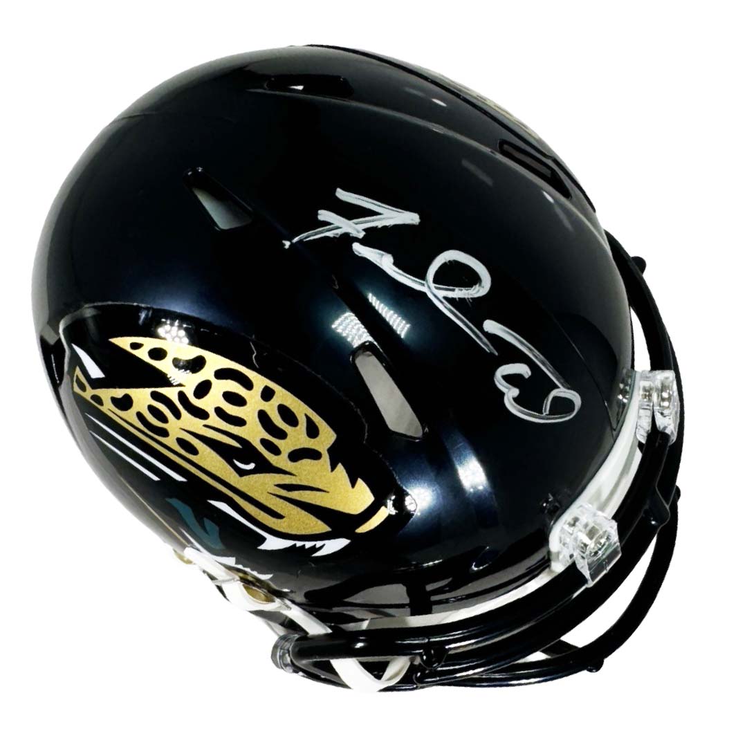 Fred Taylor Signed Jacksonville Jaguars Throwback Speed Mini Football Helmet (Jsa)