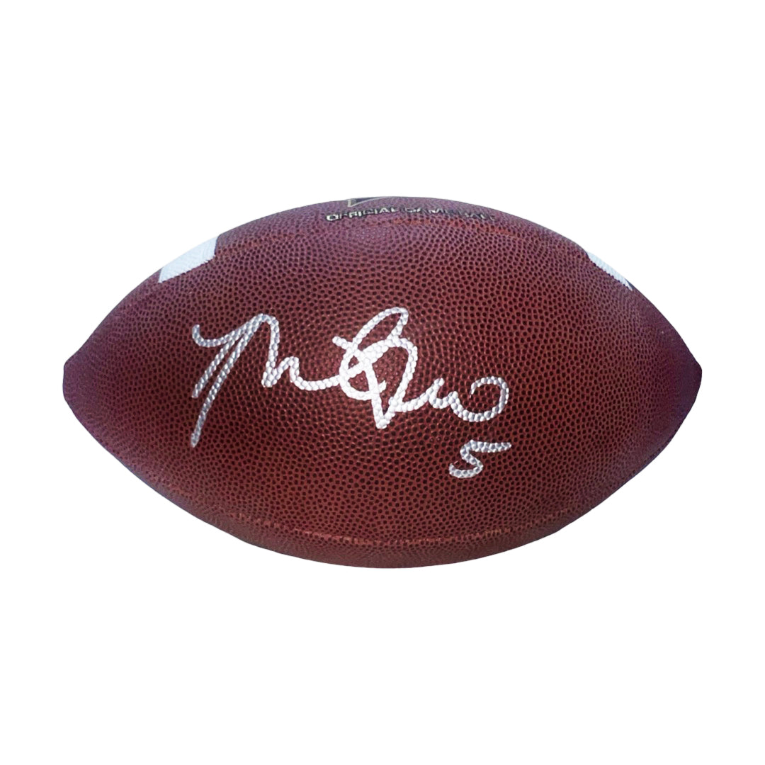 Manti Te'o Signed Wilson Official NFL Replica Football (Jsa)